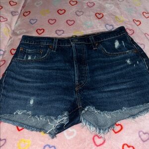 Denim Distressed Women's Shorts